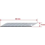 Ceta Form J46-R-30 10'lu 9 mm Kretuar Tip Maket Bıçağı Yedeği