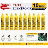 Ceta Kurtel Tüp Lehim 60/40 1,2 mm - 60 Kalay 40 Kurşun 1.2 mm Pastalı Tüp Lehim 25 Gram - ( 10 Adet )