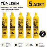 Ceta Kurtel Tüp Lehim 60/40 1,2 mm - 60 Kalay 40 Kurşun 1.2 mm Pastalı Tüp Lehim 25 Gram - ( 5 Adet )