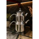 Çetcook Elit Metal Kulp Büyük Boy Çaydanlık