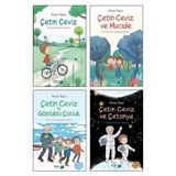 Çetin Ceviz ve Mucide - Çetin Ceviz ve Gözlüklü Çocuk - Çetin Ceviz ve Çetonya - Çetin Ceviz Serisi 4 Kitap Set - Sinan Yaşar