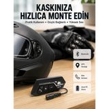 Çetiner Group® Motosiklet Sürüşleri Için BT22 Kask Bluetooth Kulaklık Mikrofonlu Yeni Nesil