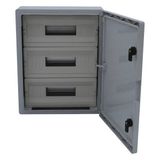 Çetinkaya 35X50X19,5 Abs Pano 3X15 Opak Kapaklı 45 Otomat Pano Çp 5107 - Gri