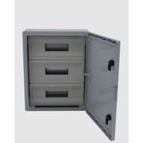ÇETİNKAYA 50x60x22 ABS Pano 3×22 Opak Kapaklı