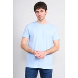 Çetinkaya Mentality 2772 Bisiklet Yaka Slimfit Basic T-Shirt Bebe Mavi - XS