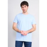 Çetinkaya Mentality 2772 Bisiklet Yaka Slimfit Basic T-Shirt Bebe Mavi