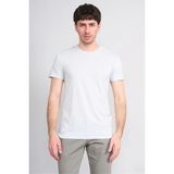 Çetinkaya Mentality 2772 Bisiklet Yaka Slimfit Basic T-Shirt Çakıl Taşı - Gri