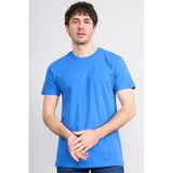 Çetinkaya Mentality 2772 Bisiklet Yaka Slimfit Basic T-Shirt Cobalt - Mavi - XS