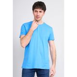 Çetinkaya Mentality 2772 Bisiklet Yaka Slimfit Basic T-Shirt Koyu Mavi - XL