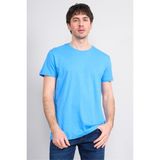 Çetinkaya Mentality 2772 Bisiklet Yaka Slimfit Basic T-Shirt Koyu Mavi - XS