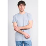 Çetinkaya Mentality 2772 V Yaka Slimfit Basic T-Shirt Düz Açık Gri
