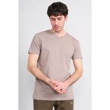 Çetinkaya Mentality 2772 V Yaka Slimfit Basic T-Shirt Koyu Vizon
