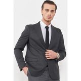 Çetinkaya Mentality 3118 Füme Yunter Loco Slim Fit Takım Elbise - Antrasit - 48