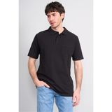 Çetinkaya Mentality 3140 Polo Yaka Regular Cepli Pike T-Shirt Siyah - 3XL