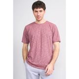 Çetinkaya Mentality 3446 Bisiklet Yaka Flamlı Sıngle Jersey Regular T-Shirt Bordo - XL