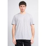 Çetinkaya Mentality 3446 Bisiklet Yaka Flamlı Sıngle Jersey Regular T-Shirt Gri