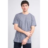 Çetinkaya Mentality 3446 Bisiklet Yaka Flamlı Sıngle Jersey Regular T-Shirt Lacivert - 2XL
