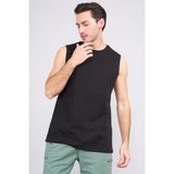 Çetinkaya Mentality 3707 Bisiklet Yaka 30/1 Penye Regular Atlet Siyah - XL