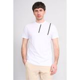 Çetinkaya Mentality 4507 Bisiklet Yaka Regular Modelli T-Shirt Beyaz - XL