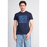 Çetinkaya Mentality 4512 Bisiklet Yaka Regular Modelli T-Shirt Lacivert - XL
