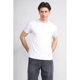 Çetinkaya Mentality 4538 Bisiklet Yaka Regular Basic T-Shirt Beyaz - XL