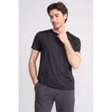 Çetinkaya Mentality 4538 Bisiklet Yaka Regular Basic T-Shirt Siyah - XL