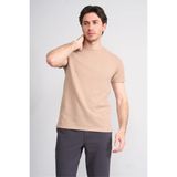 Çetinkaya Mentality 4544 Bisiklet Yaka Regular Modelli T-Shirt Bej - XL