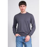 Çetinkaya Mentality 4546 Bisiklet Yaka Uzun Kol Regular T-Shirt Antrasit