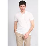 Çetinkaya Mentality 4601 Fermuarlı Polo Yaka Regular Modelli T-Shirt Beyaz - 3XL
