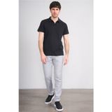 Çetinkaya Mentality 4602 Polo Yaka Regular Modelli T-Shirt Siyah