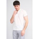 Çetinkaya Mentality 4616 Fermuarlı Polo Yaka Regular Modelli T-Shirt Beyaz - XL