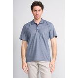Çetinkaya Mentality 4706 Polo Yaka Regular Ringel Jakar T-Shirt Lacivert - Beyaz