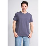 Çetinkaya Mentality 4831 Bisiklet Yaka Regular Baskılı T-Shirt Füme