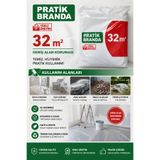 Çetinkaya Plastik Pratik Branda 32 m² Zemin Koruma Örtüsü – Su Geçirmez Boya Badana Örtüsü