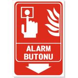 Çetintaşlar Reklam Yangın Alarm Butonu Levha 20X30 cm 35X50 cm Pvc Foreks