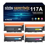 CetKing 117A Renkli Lazer 150A, 150NW, Mfp 178NW, Mfp 178NW, Mfp 178NW, Mfp 178NWG, Mfp 179FNW, Mfp 179FWG Için 117A W2073A W2073A Uyumlu Muadil Toner