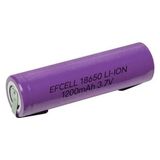 CetKing 3.7 Volt 1200 Mah Lithıum Lı-Ion Puntalı Mavi Pil (Başlıksız Puntalı)
