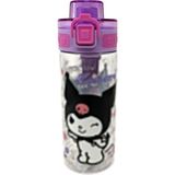 CetKing 500ML Kuromi Temalı Lisanslı Rahat Içim Ağızlıklı Askılı Kilitlenebilir Su Matarası