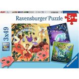 CetKing 51816 Büyülü Karakterler Puzzle, 3X49 Parça