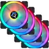 CetKing 7r Pro Seri (4'lü Set) Rainbow Ledli Sessiz 120MM 12CM Kasa Fanı