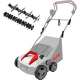 CetKing 80201200 Ievl 1838 Elektrik Motorlu Vertikat Çim Havalandırma Makinesi, 1800W