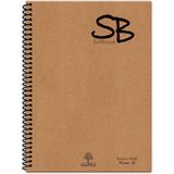 CetKing A5 140 Sf. Defter Kraft Kapak Spiralli Hafif Kağıt Kareli 70 Yp.