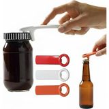 CetKing Adet Kavanoz Açacağı - 2’si 1 Arada Çok Fonksiyonlu Pratik Kavanoz ve Şişe Açacağı - Vakum Giderici Kolay Kapak Açıcı - Ergonomik Mutfak Yardımcısı 2 Kırmızı 1 Beyaz