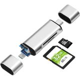 CetKing ADS-103 Macbook Uyumlu Type-C To USB 3.0 Flash Otg Veri Aktarım Sd Tf Tak Çalıştır Kart Okuyucu Çevirici Hub Adaptör