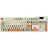 CetKing Ajazz AK35I V3 Kablosuz Mekanik Oyuncu Klavyesi-Gasket Gövde Yapısı Dinamik Rgb-Tft Ekranlı Bej/avakado Switch