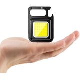 CetKing Anahtarlıklı Metal Kasa El Feneri Şişe Açacağı Usb’li Şarj Edilebilir Cep Boy Cob LED 800MAH