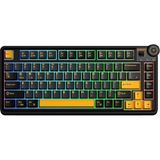 CetKing AU75 3 Modlu Rgb Hot Swap Mekanik Tkl Seiya Switch Kablosuz Makrolu Klavye Siyah