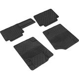 CetKing Autoaccessories Her Araca Uyumlu Üniversal Kesimli Kauçuk Paspas Siyah