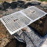 CetKing Ayısı® Pyrowide Wire™ Yekpare Paslanmaz Çelik Bushcraft Izgara Teli Hafif Portatif 37 × 18 cm