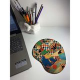 CetKing Baskılı Bilek Destekli Mouse Pad - Dünya Serisi - Altın